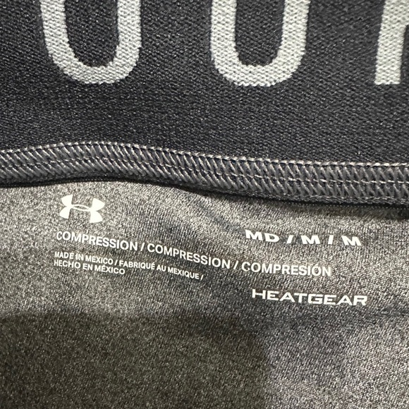 🛍️ Under armour Gray compression Heatgear shorts Size medium - Picture 5 of 5